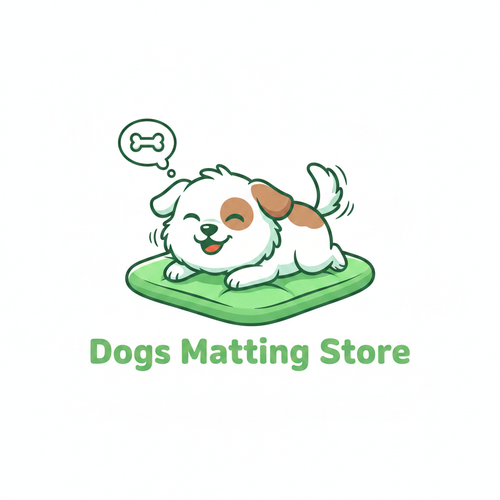 Dogs Matting Store Logo - Green
